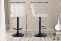 2er Set Barhocker Peru Samt schwarz creme 2er Set Barhocker Peru Samt schwarz creme