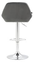 2er Set Barhocker Braga Samt chrom grau 2er Set Barhocker Braga Samt chrom grau