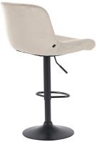 Barhocker Solon Schwarz Samt creme Barhocker Solon Schwarz Samt creme
