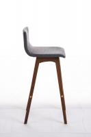 Barhocker Taunus Stoff Walnuss hellgrau Barhocker Taunus Stoff Walnuss hellgrau