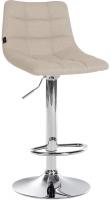 Barhocker Jerry Stoff chrom creme Barhocker Jerry Stoff chrom creme