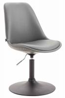 4er Set Esszimmerstühle Maverick B Kunstleder grau 