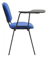 4er Set Stühle Ken mit Klapptisch Stoff  blau 