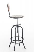 Barhocker Pino, Holz antik silber Barhocker Pino, Holz antik silber