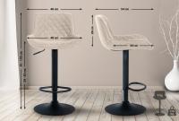 2er Set Barhocker Minosa Stoff taupe 2er Set Barhocker Minosa Stoff taupe