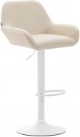 Barhocker Braga Kunstleder weiß creme Barhocker Braga Kunstleder weiß creme
