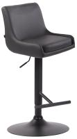 Barhocker Club Kunstleder schwarz grau Barhocker Club Kunstleder schwarz grau