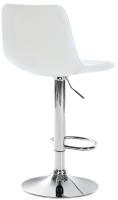 2er Set Barhocker Divo Kunstleder chrom weiß 2er Set Barhocker Divo Kunstleder chrom weiß