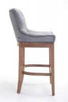 Barhocker Lakewood Stoff, Antik-hell hellgrau 