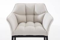 Barhocker Damaso B Stoff mit 4-Fuß Gestell weiß Barhocker Damaso B Stoff mit 4-Fuß Gestell weiß