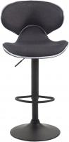 2er Set Barhocker Las Vegas V2 Stoff schwarz dunkelgrau 2er Set Barhocker Las Vegas V2 Stoff schwarz dunkelgrau