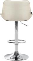 2er Set Barhocker Vonore Stoff chrom creme 2er Set Barhocker Vonore Stoff chrom creme
