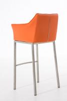 Barhocker Damaso E mit 4-Fuß Gestell orange Barhocker Damaso E mit 4-Fuß Gestell orange