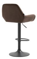 2er Set Barhocker Braga Samt schwarz braun 2er Set Barhocker Braga Samt schwarz braun