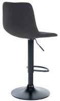 2er Set Barhocker Divo Stoff Schwarz dunkelgrau 2er Set Barhocker Divo Stoff Schwarz dunkelgrau