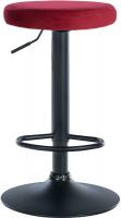 2er Set Barhocker Ponte Samt schwarz rot 