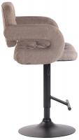 Barhocker Dublin STOFF schwarz taupe 