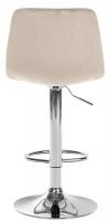 Barhocker Divo Samt Chrom creme Barhocker Divo Samt Chrom creme