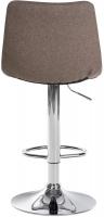 2er Set Barhocker Jerry Stoff chrom taupe 2er Set Barhocker Jerry Stoff chrom taupe