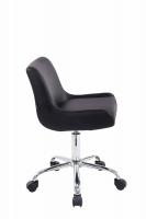 Arbeitshocker Club Kunstleder schwarz 
