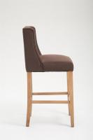 Barhocker Cassandra Stoff Antik-hell braun Barhocker Cassandra Stoff Antik-hell braun