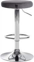 2er Set Barhocker Ponte Samt chrom dunkelgrau 2er Set Barhocker Ponte Samt chrom dunkelgrau