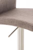 Barhocker Cadiz Stoff edelstahl grau Barhocker Cadiz Stoff edelstahl grau