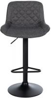 Barhocker Kasson Stoff schwarz 
