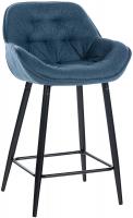 Barhocker Gibson Stoff blau Barhocker Gibson Stoff blau