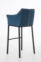 Barhocker Damaso B Stoff mit 4-Fuß Gestell blau Barhocker Damaso B Stoff mit 4-Fuß Gestell blau