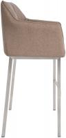 Barhocker Damaso E Filz mit 4-Fuß Gestell taupe 