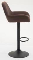2er Set Barhocker Braga Stoff schwarz braun 2er Set Barhocker Braga Stoff schwarz braun