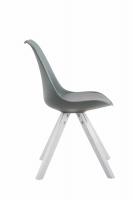 4er Set Stühle Toulouse Kunstleder weiß (eiche) Square grau 4er Set Stühle Toulouse Kunstleder weiß (eiche) Square grau