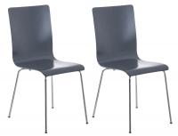 2er Set Besucherstuhl Pepe grau 2er Set Besucherstuhl Pepe grau