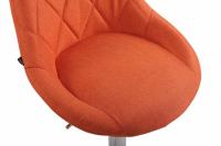 2er Set Barhocker Lazio Stoff orange 2er Set Barhocker Lazio Stoff orange