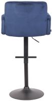 Barhocker Los Angeles Samt schwarz blau 