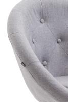 Barhocker London V2 Stoff chrom grau Barhocker London V2 Stoff chrom grau