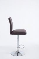 2er Set Barhocker Köln Kunstleder chrom braun 