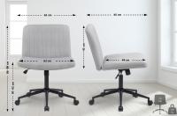 Bürostuhl Kingman Samt hellgrau Bürostuhl Kingman Samt hellgrau