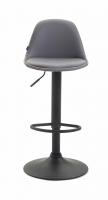 Barhocker Kiel Vollgepolstert Kunstleder schwarz grau Barhocker Kiel Vollgepolstert Kunstleder schwarz grau