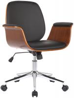 Bürostuhl Kemberg Kunstleder walnuss/schwarz Bürostuhl Kemberg Kunstleder walnuss/schwarz