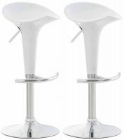 2er Set Barhocker Saddle weiß 2er Set Barhocker Saddle weiß