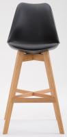 2er Set Barhocker Cannes Kunststoff natura schwarz 2er Set Barhocker Cannes Kunststoff natura schwarz