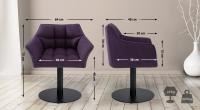 Lounger Damaso Stoff lila 