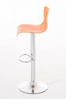 2er Set Barhocker Hoover Kunststoff chrom orange 2er Set Barhocker Hoover Kunststoff chrom orange