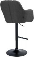 Barhocker Natoma Stoff schwarz dunkelgrau 