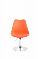 4er Set Esszimmerstühle Maverick C Kunststoff orange 