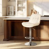 Barhocker Laurel Kunstleder chrom weiß Barhocker Laurel Kunstleder chrom weiß