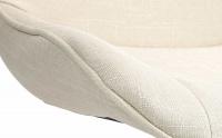 Barhocker Vonore Stoff weiß creme 