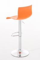 2er Set Barhocker Hoover Kunststoff chrom orange 2er Set Barhocker Hoover Kunststoff chrom orange